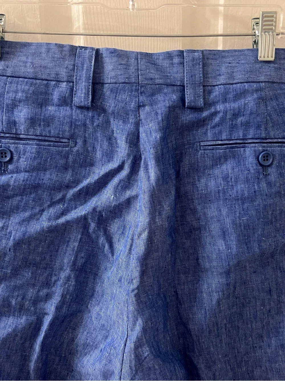 INSERCH Mens Blue 100% Linen Pants Size 36
